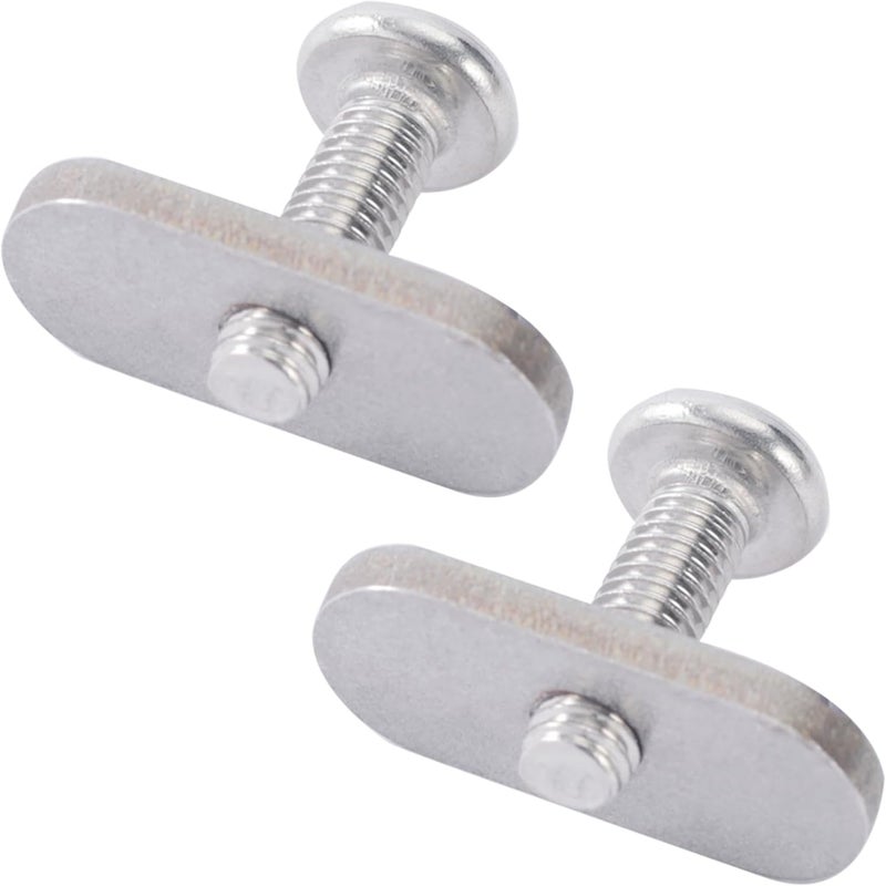 DoThisAllDay 304 Stainless Steel Kayak Rail/Track Screws 304 SS Track Nuts Kayak Hardware Mount Tie Down Eyelet Rail Kayak Mounting Screws Gear Mounting Replacement Kit for Kayaks Rails Screws Canoes Boats - Image 1